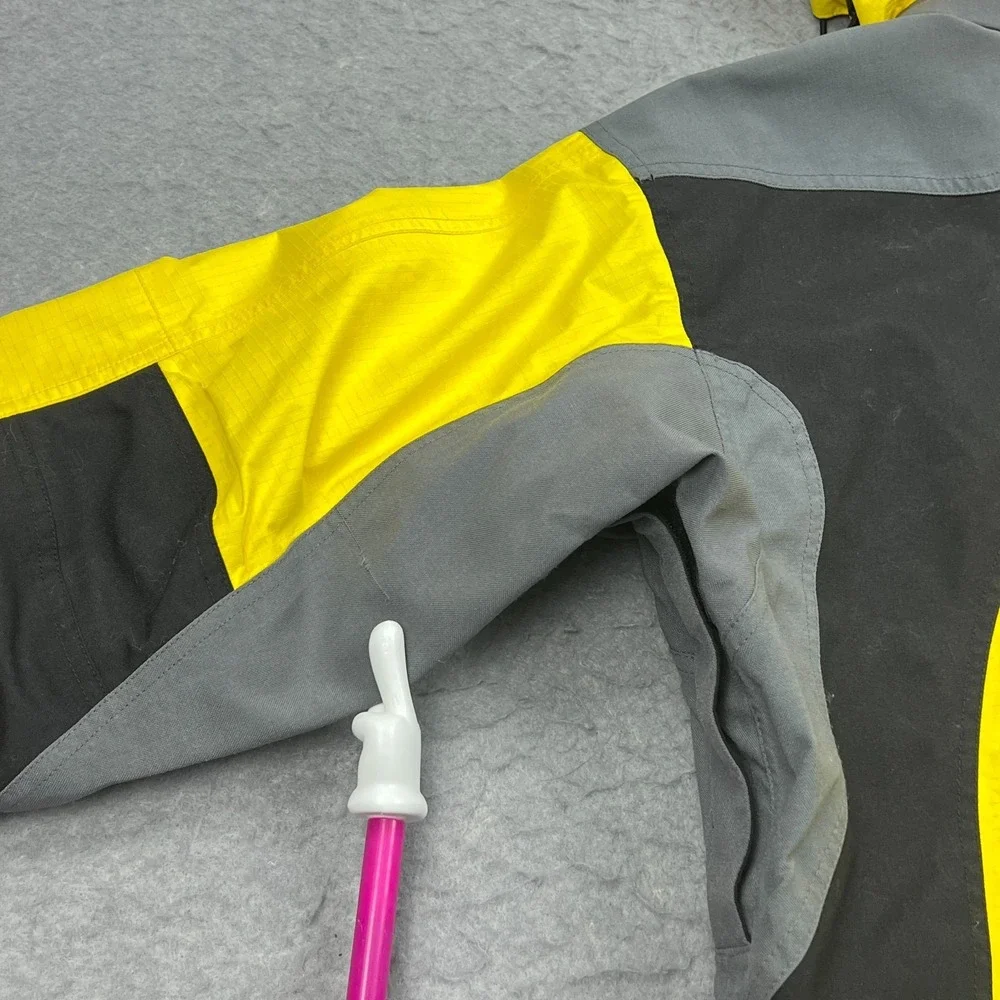 VTG The North Face Gore-Tex Pro Search & Rescue Jacket Men's Large Yellow Hooded